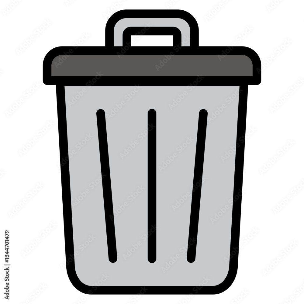 Trash Bin Icon Element For Design Trash Bin Icon Element For Design