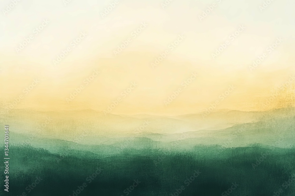 Obraz premium Abstract landscape painting depicting rolling hills with gradient color transitions