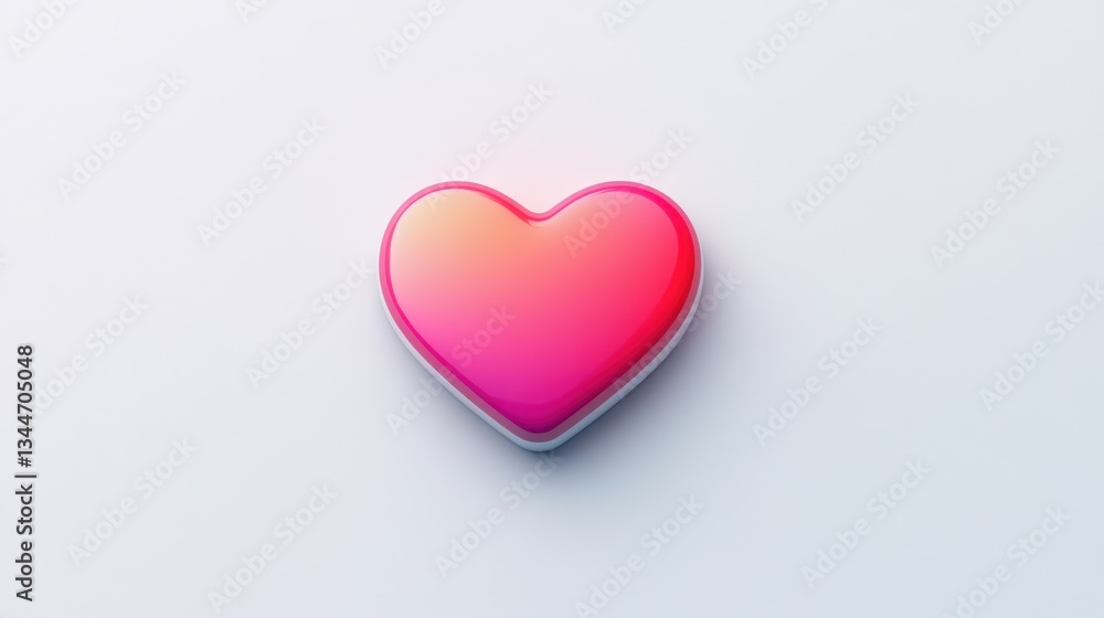 A vibrant gradient heart symbolizing love and affection ideal for romantic designs valentine A vibrant gradient heart symbolizing love and affection ideal for romantic designs valentine