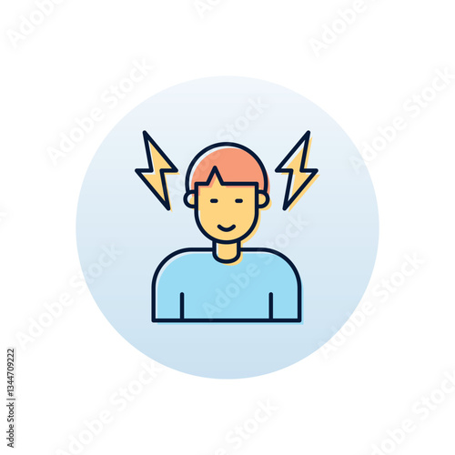 Job Tension Vector icon