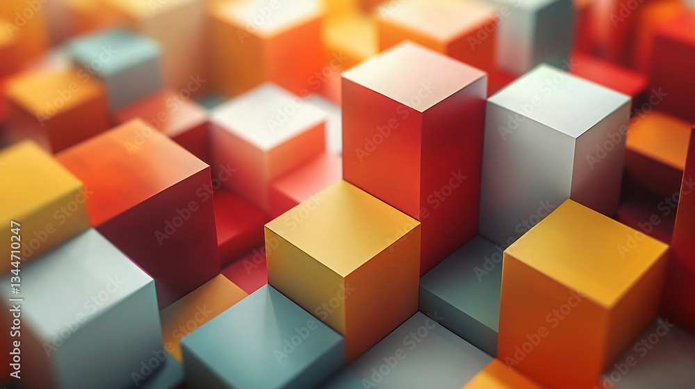 3d cubes arranged an isometric pattern deep shadows and sleek negative space for text 3d cubes arranged an isometric pattern deep shadows and sleek negative space for text