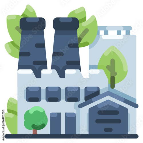 green factory icon