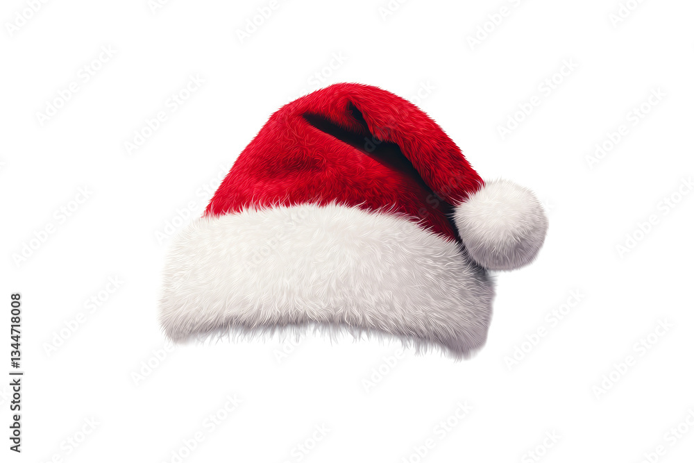 Classic red Christmas hat with white trim Classic red Christmas hat with white trim