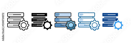 Dhcp Icon Set Multiple Style Collection