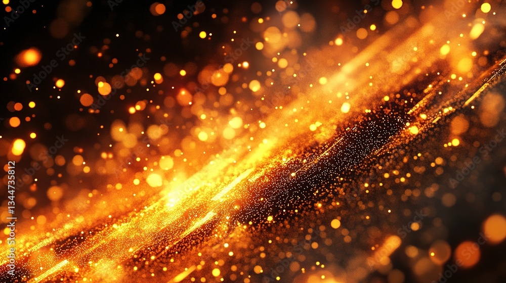 Fast Moving Abstract Particles in High-Tech Digital Environment Fast Moving Abstract Particles in High-Tech Digital Environment