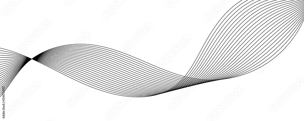 Fototapeta premium abstract black wave background