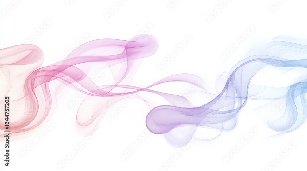 Soft Smoke Wisps in Pink and Blue Gradients Creating a Dreamy Atmosphere Soft Smoke Wisps in Pink and Blue Gradients Creating a Dreamy Atmosphere