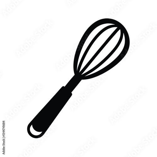 kitchen whisk isolated on white