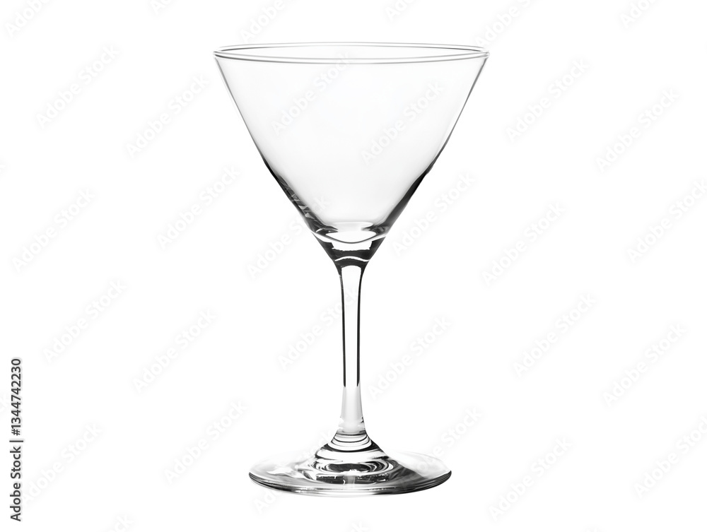 empty cocktail glass isolated on white background empty cocktail glass isolated on white background