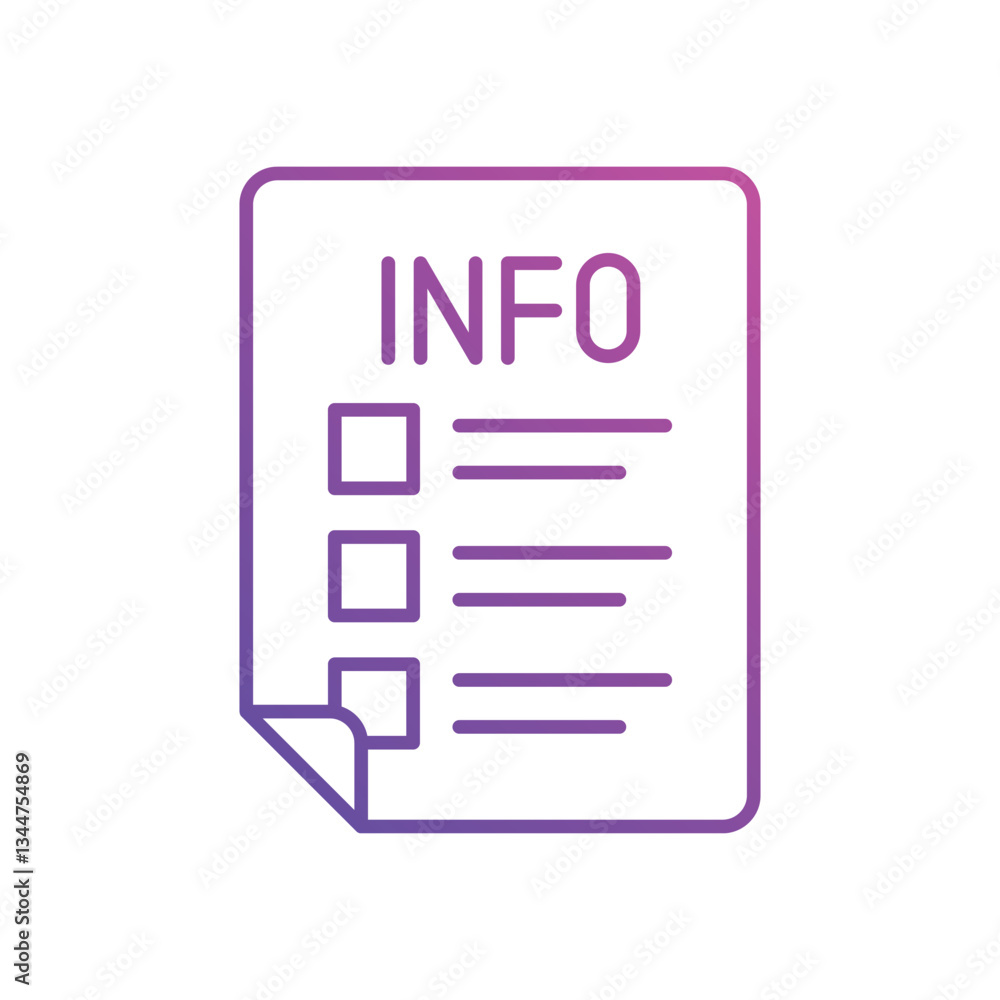 info list Vector icon info list Vector icon