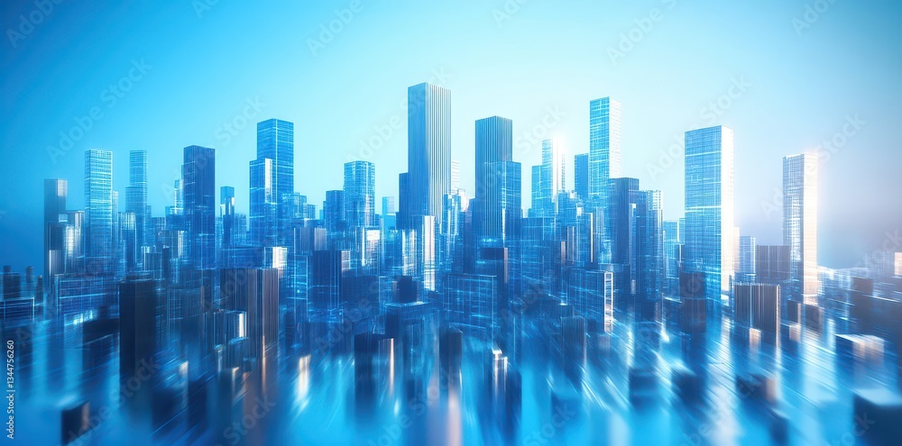 A futuristic metropolis displaying a modern cityscape under a bright sky A futuristic metropolis displaying a modern cityscape under a bright sky