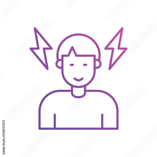 Job Tension Vector icon