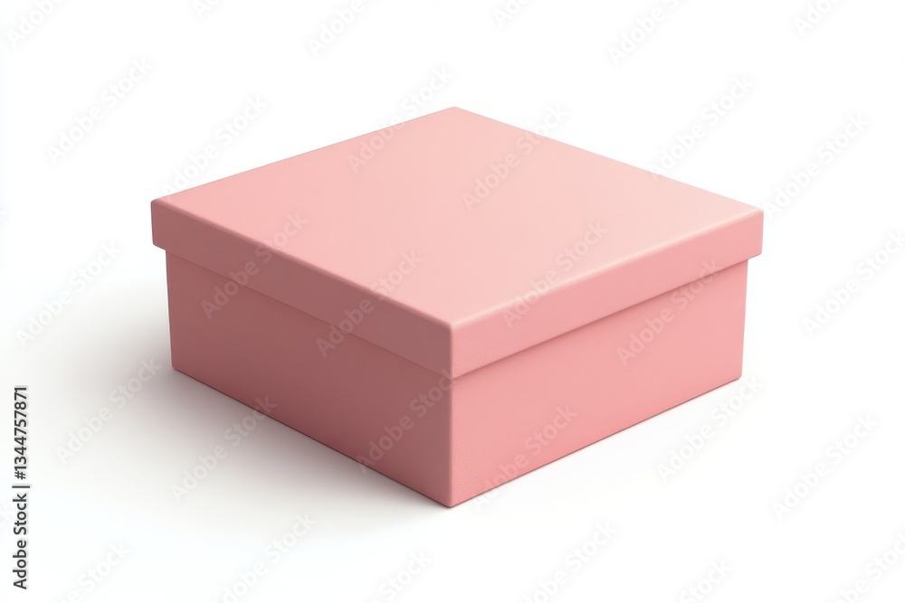 Simple gift box with solid color and soft matte finish isolated on white background for modern gifting ideas Simple gift box with solid color and soft matte finish isolated on white background for modern gifting ideas