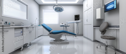 Wallpaper Mural Ultra-clean examination room with digital interfaces and sterile surfaces-4 Torontodigital.ca