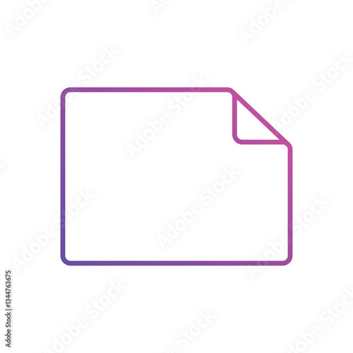 Blank Paper Vector icon