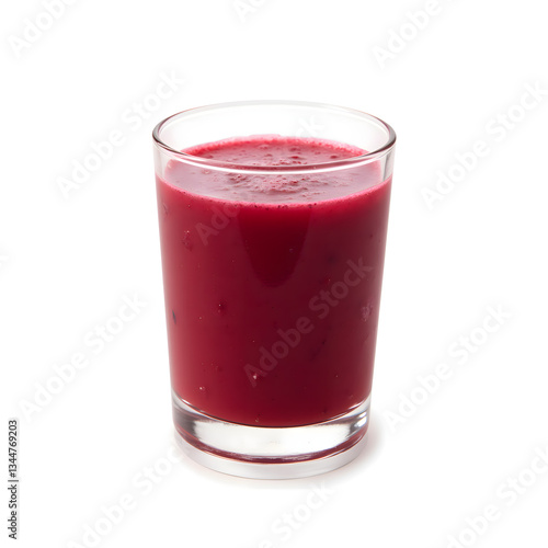 Wallpaper Mural Glass of vibrant berry smoothie against a white background Torontodigital.ca