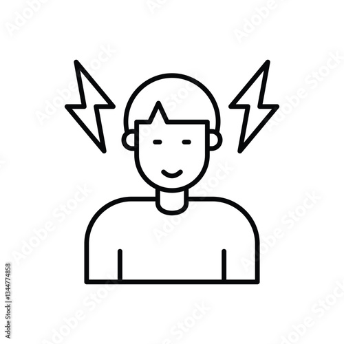 Job Tension Vector icon