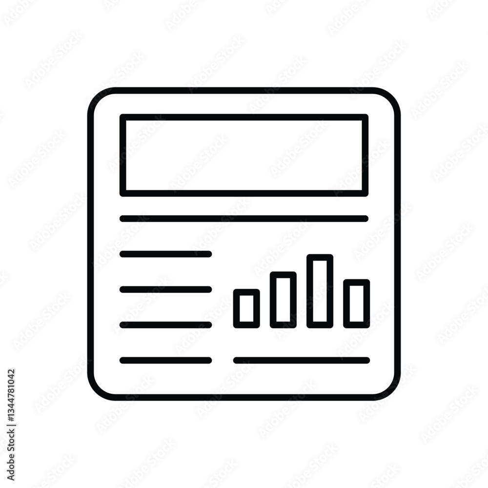Business Report Vector icon Business Report Vector icon