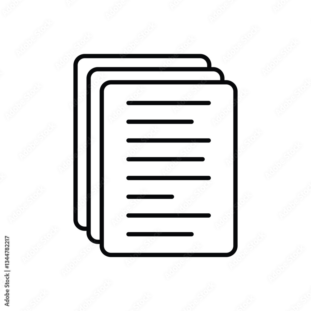 Company Paper Vector icon Company Paper Vector icon
