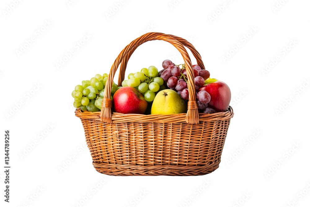 Fresh fruit basket with assorted fruits filled Fresh fruit basket with assorted fruits filled