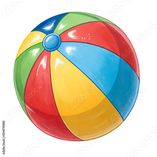 Colorful Beach Ball Image: Free Download