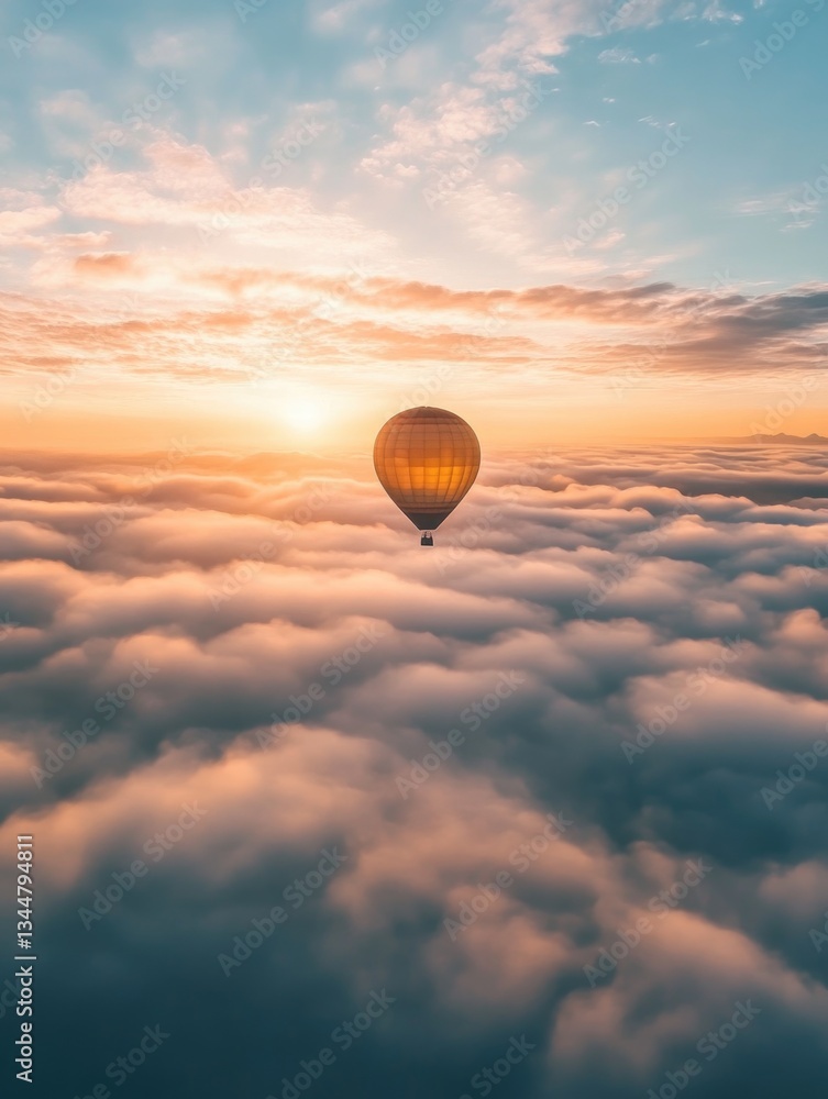 Obraz premium Cloudy Sky Balloon