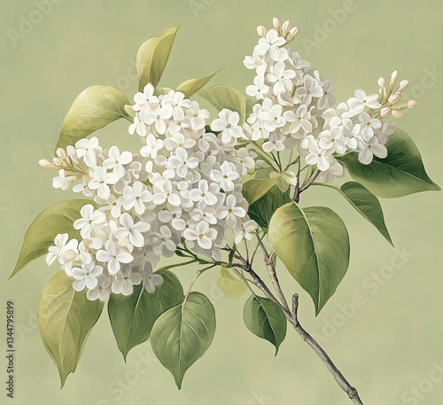 white lilac flowers