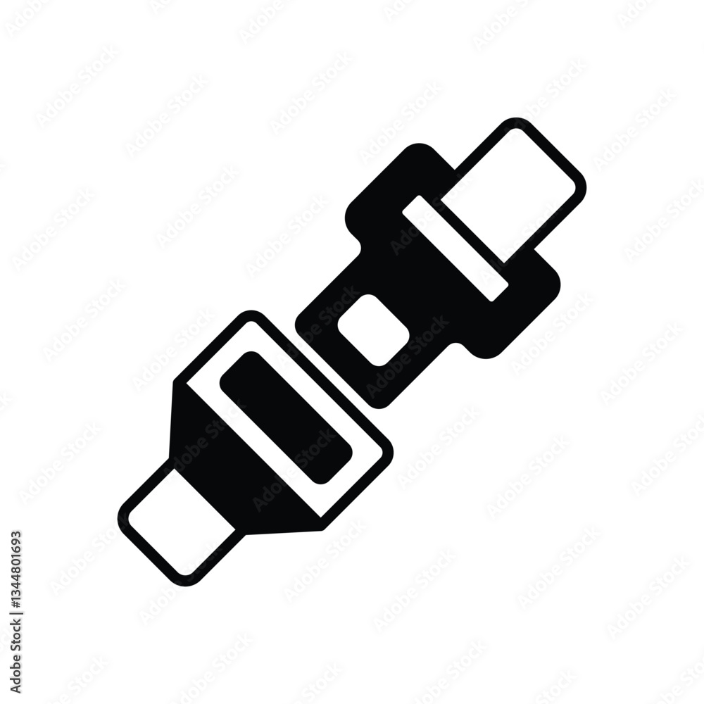 Seat belt Vector icon Seat belt Vector icon
