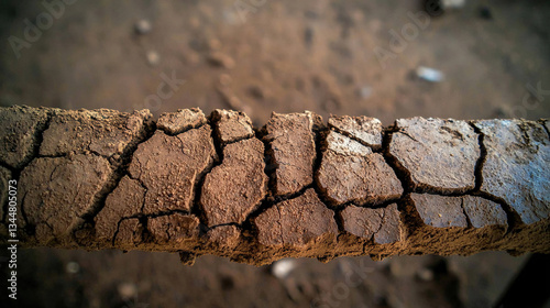 Obraz na płótnie Dry cracked earth w salonie