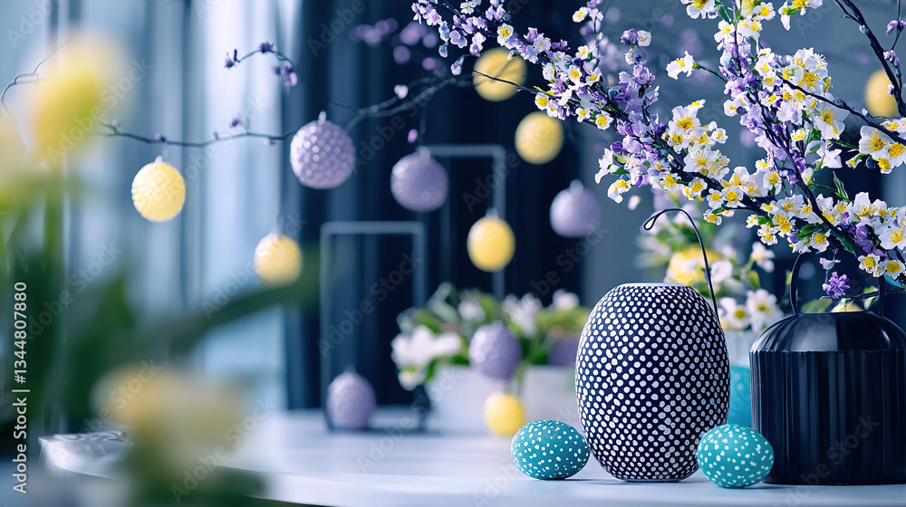 Easter Decor in Modern Home