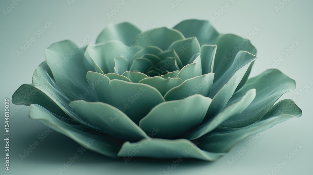 Fototapeta premium Miniature Green Succulent Bowl