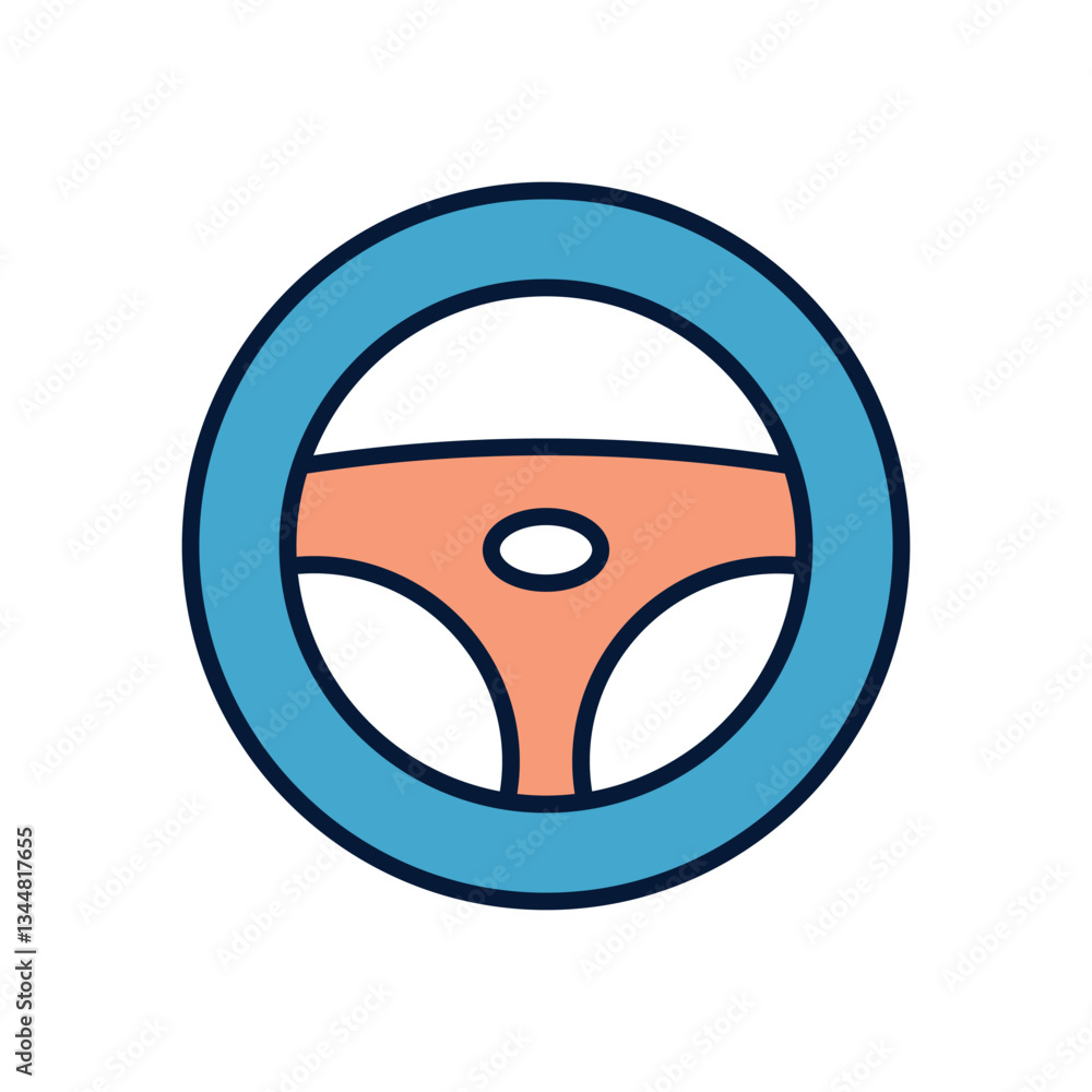 Steering wheel Vector icon Steering wheel Vector icon