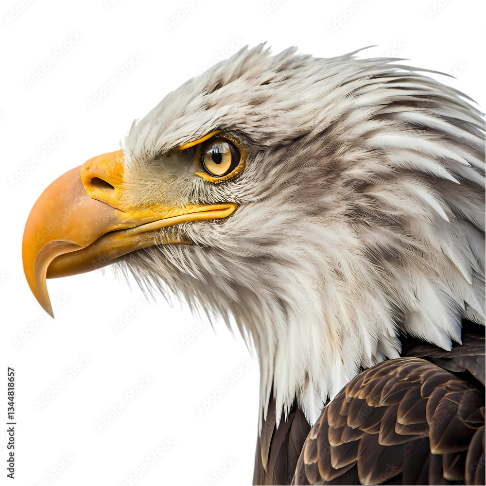 Obraz premium Majestic Bald Eagle Profile - High-Res Image