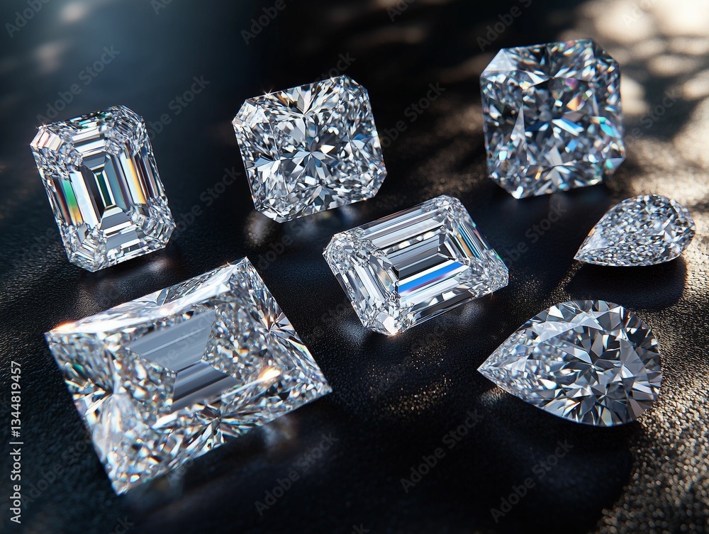 Various Diamond Shapes in Display Various Diamond Shapes in Display
