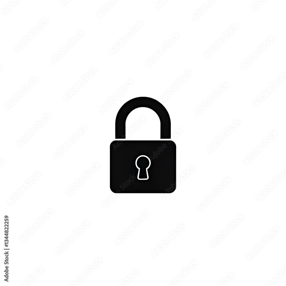 Secure black lock icon – digital padlock symbol for privacy and protection
Secure black lock icon – digital padlock symbol for privacy and protection