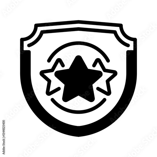 Quality Badge Line Icon, Outline Symbol for Certification Approval, Business Excellence, Industry Standards, Award Recognition, and Product Assurance. Vector Sign Icon.