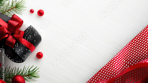 Obraz na płótnie Festive Christmas Gift Wrap w salonie