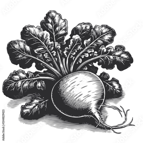 Wallpaper Mural Lifelike radish artwork highlighting bold colors and natural details Torontodigital.ca