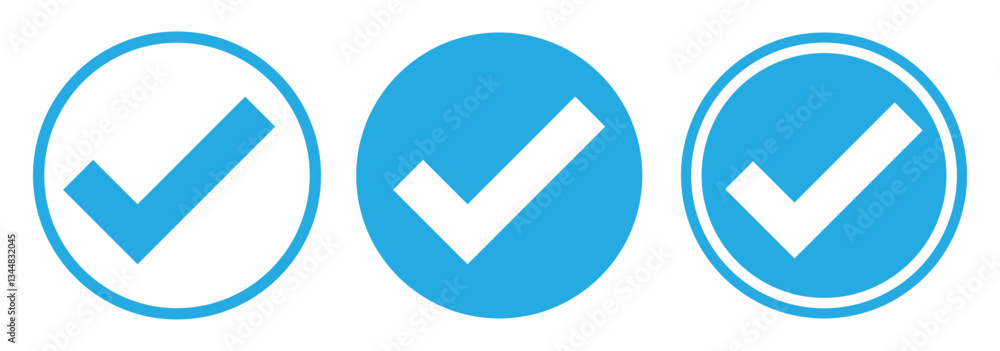 Verified check mark icon set. blue check marks symbol. Circle and square tick symbol. Quality sign icon. Checklist and approval check flat style. Approval checks flat style for web, ui, ux design. Verified check mark icon set. blue check marks symbol. Circle and square tick symbol. Quality sign icon. Checklist and approval check flat style. Approval checks flat style for web, ui, ux design.