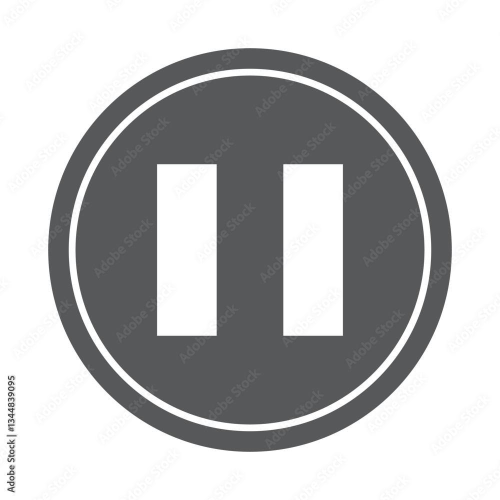 play and pause buttons icon set, ideal for media player. . Elements for video streaming app. vector icon play and pause buttons icon set, ideal for media player. . Elements for video streaming app. vector icon