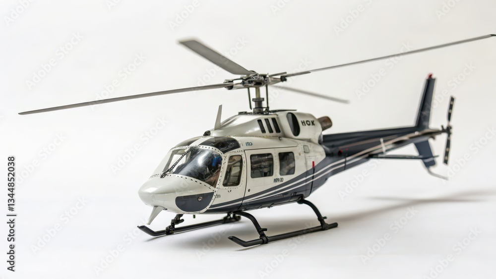 Helicopter Model on White Background Helicopter Model on White Background