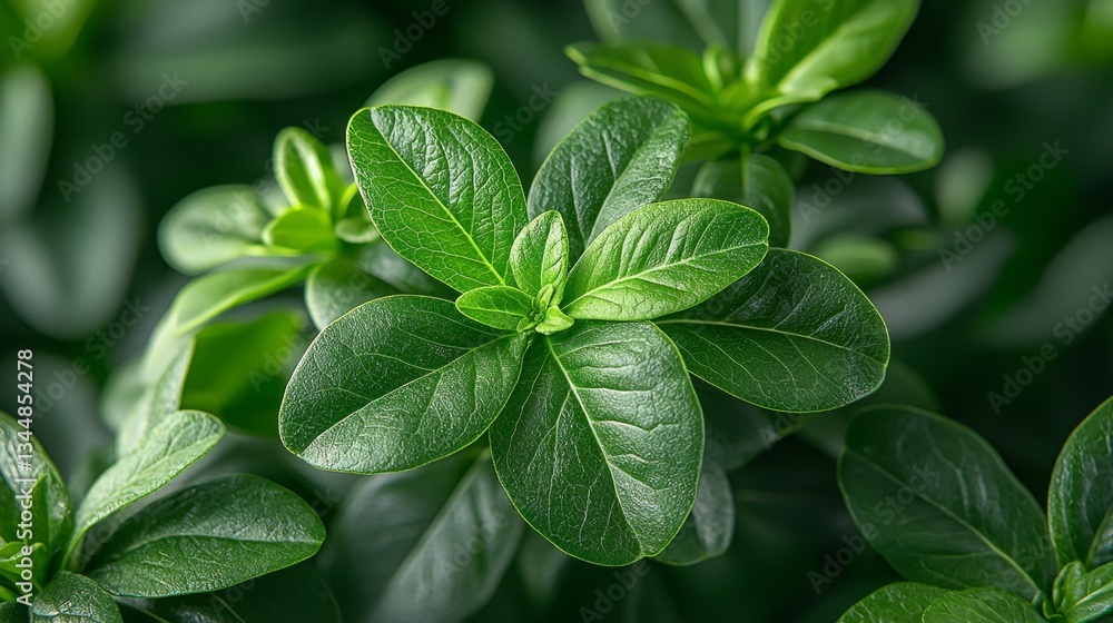 A close up of a plant with green leaves A close up of a plant with green leaves