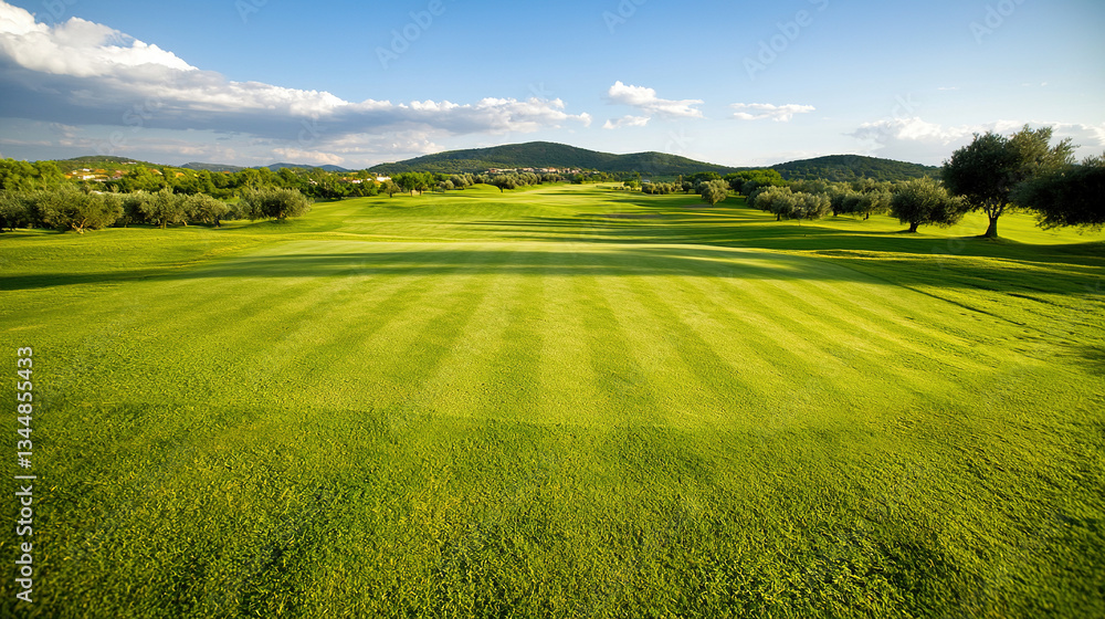 Obraz premium Lush golf course expanse