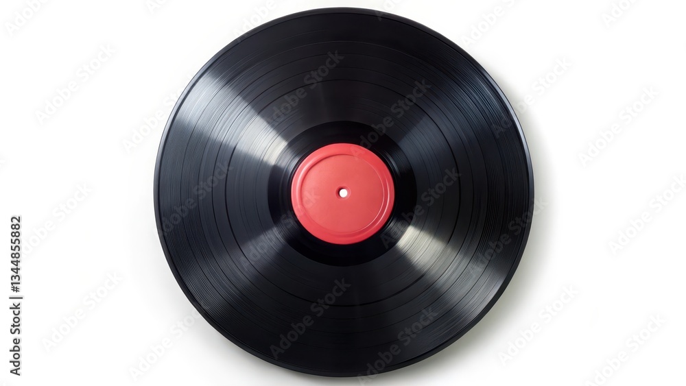 Vinyl Record on White Background Vinyl Record on White Background
