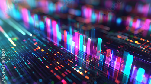 Comprehensive Analysis of VF Disk Usage - Multicolored Bar Chart Illustrations