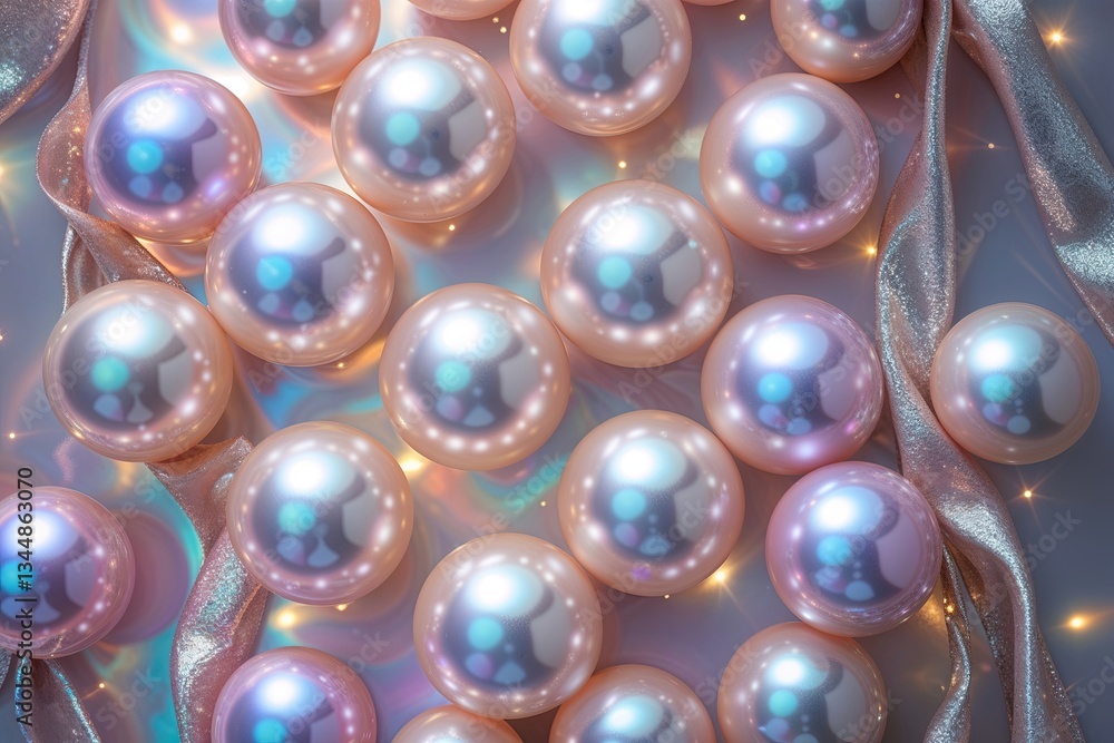 Iridescent Pearl Background with Shiny Metallic Finish for Elegant Visual Storytelling Iridescent Pearl Background with Shiny Metallic Finish for Elegant Visual Storytelling