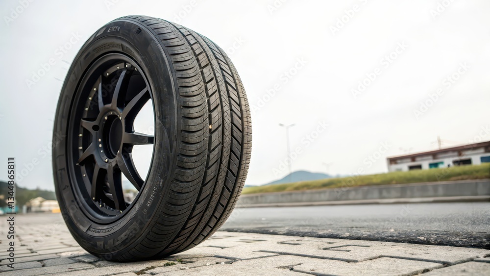 Tire on White Background Tire on White Background