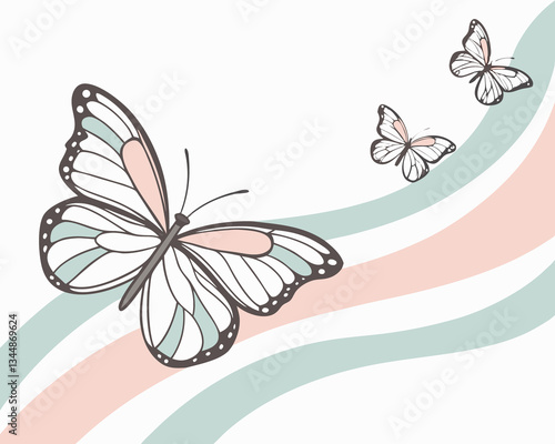 vector illustration of a butterfly