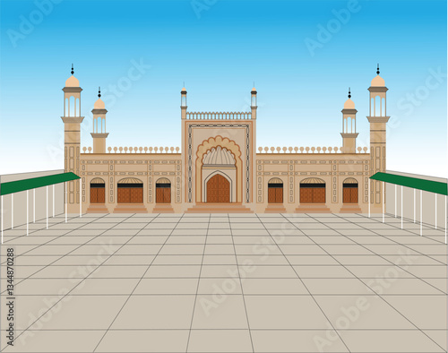 jama masjid bwp Mosque with lights