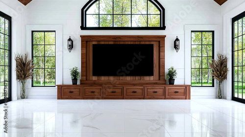 Wallpaper Mural Modern farmhouse living room Torontodigital.ca